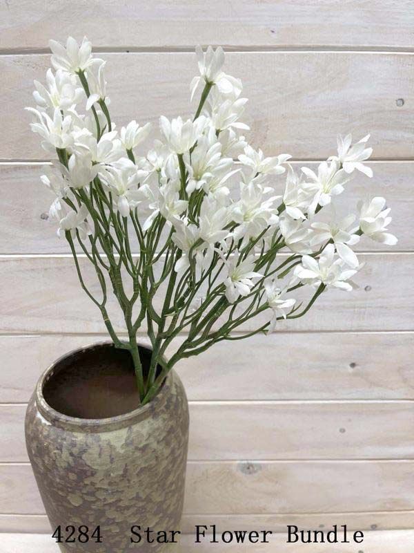 Lifelike Star Flower Bundle, perfect for brightening decor in low-light spaces without maintenance.