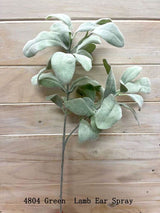 Leaf – Lamb Ear Spray  Burgundy