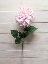 Lifelike pink Shiloh Noelle dahlia stem, perfect for vibrant home decor without maintenance.