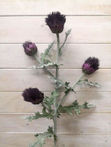 Lifelike Purple Irish Thistle artificial flower, ideal for decor, maintenance-free, vibrant, perfect for low-light spaces.