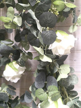 Eucalyptus â€“ 180cmFull Eucalyptus Leaf Garland with Roses