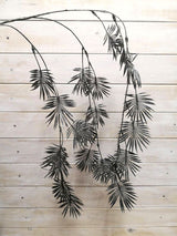 Lifelike Black and Grey Palm Spray, perfect for enhancing decor in any space with its elegant, tropical vibe.