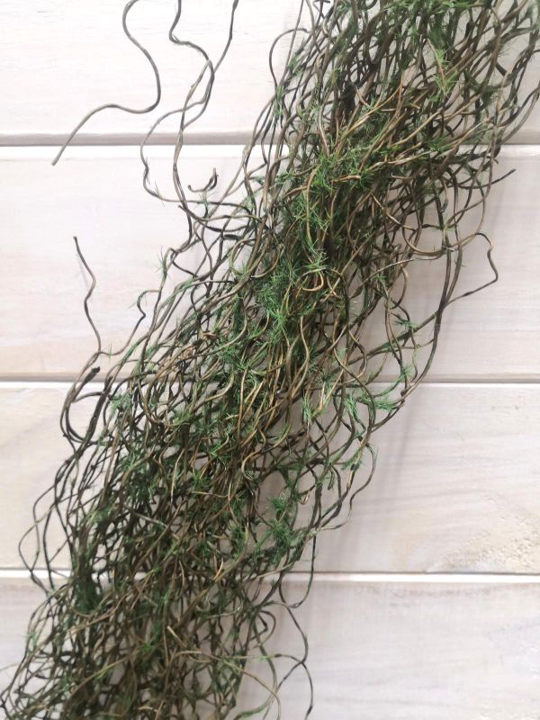 Lifelike 125cm brown twig bundle with soft moss, perfect for enhancing home decor and adding natural beauty effortlessly.