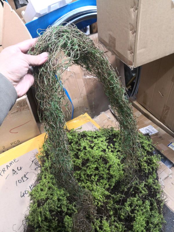 Lifelike 125cm brown twig bundle with soft moss accents, perfect for enhancing home decor in any lighting.
