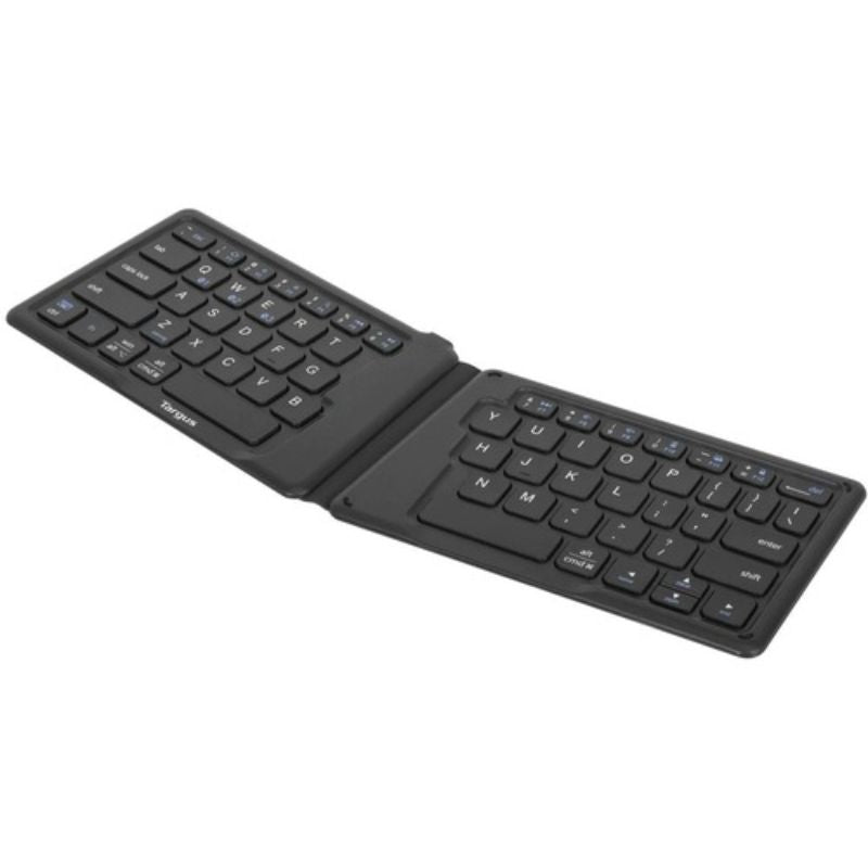 Targus Ergonomic Foldable Bluetooth Antimicrobial Keyboard - Wireless Connectivi