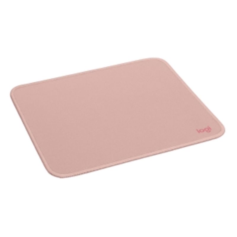 Logitech Studio Series Mouse Pad in Dark Rose, 200 mm x 230 mm, features a soft cloth surface and anti-slip base for smooth tracking.