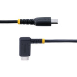 StarTech.com 6ft (2m) USB C Charging Cable Right Angle, 60W PD 3A, Heavy Duty Fa