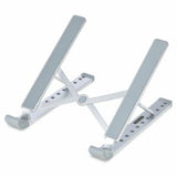 StarTech.com Foldable Laptop Riser Stand with adjustable height, ergonomic design, and durable aluminum frame for comfort.