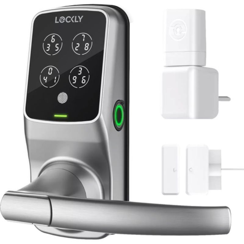 LOCKLY SECURE PRO SMART LATCH DOOR LOCK FINGERPRINT ACCESS TOUCHSCREEN IOS AND A