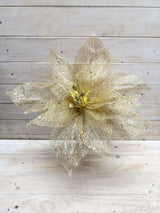Flower-50cmMesh Flower X-Large  Silver