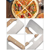 PIZZA ROCKER CUTTER WITH WOOD HANDLE 33C