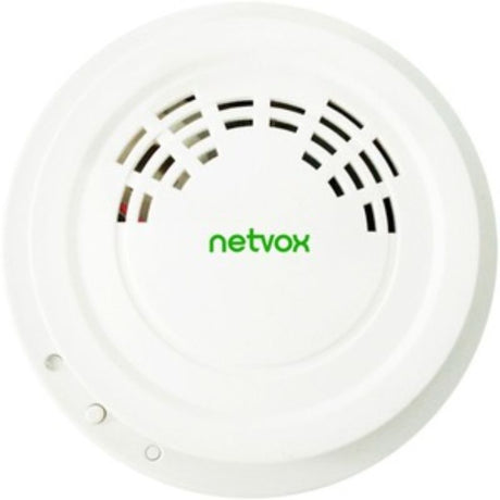 Wireless carbon monoxide detector powered by 2 AAA batteries, featuring real-time alerts and compact design for home safety.