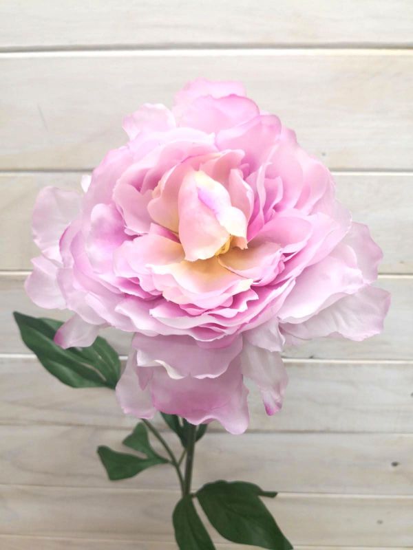 Artificial Single Peony Stem (Purple Pink)