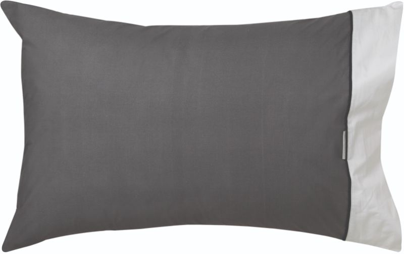 Pillowcase Standard - ESSEX CHARCOAL (LOGAN &amp; MASON)