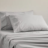 King Single Sheet Set - Bed - 300 TC SILVER (LOGAN & MASON)