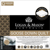Duvet Inner - King Bed - 80% GOOSE DOWN 20% FEATHER (LOGAN & MASON)