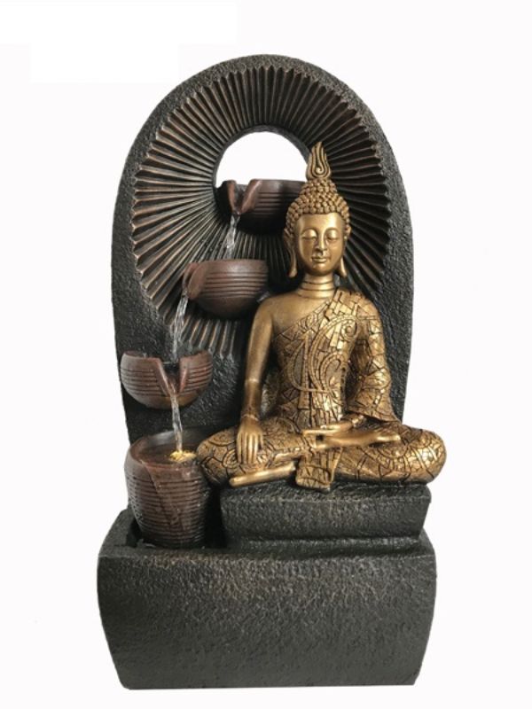 Outdoor Water Feature - Buddha Gold (60cm)