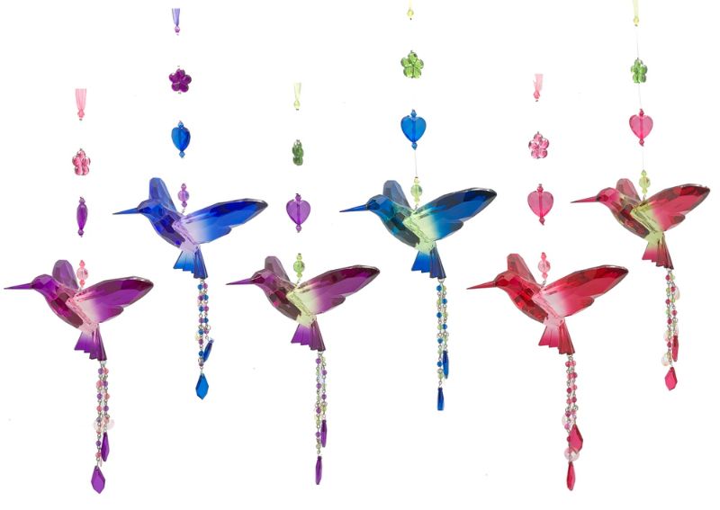 ornament - Hummingbird w/ Tassle (SET OF 6)