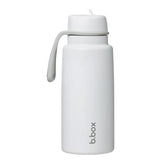 1L Insulated Flip Top Drink Bottle b.box White Out