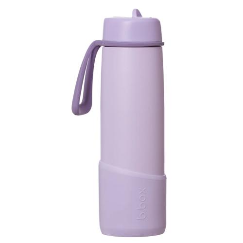 690mL Insulated Bottle Silicone Bumper b.box Lilac Love