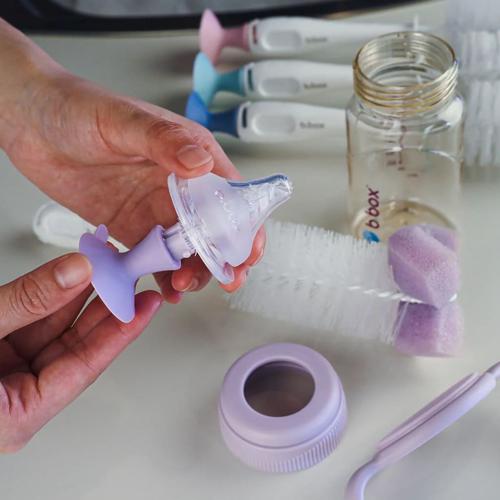 Bottle & Teat Cleaning Brush 2-in-1 b.box Peony