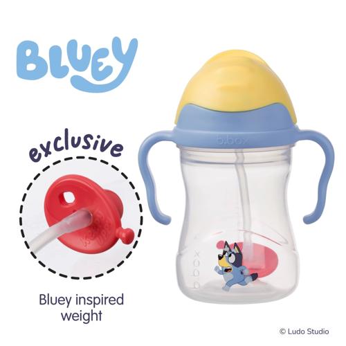 Weighted Straw Sippy Cup b.box Bluey