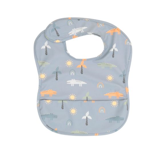 Recycled Pouch Bib - Crocodile - All4Ella