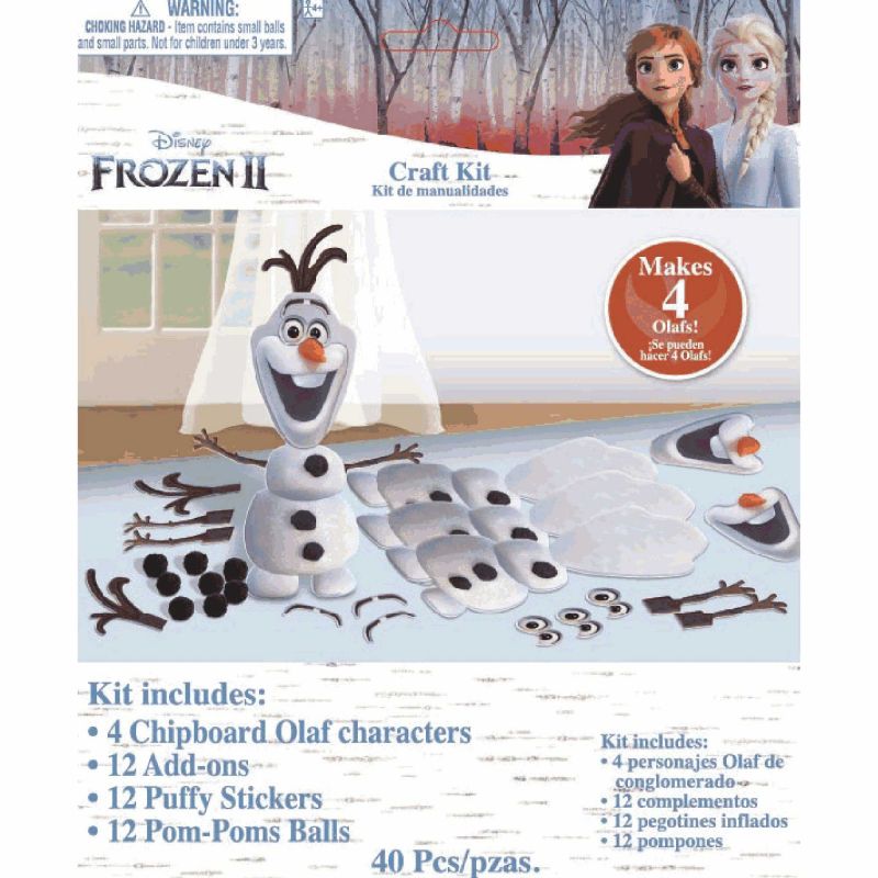 Frozen 2 Olaf Craft Decorating Kit - (Pack of 4)