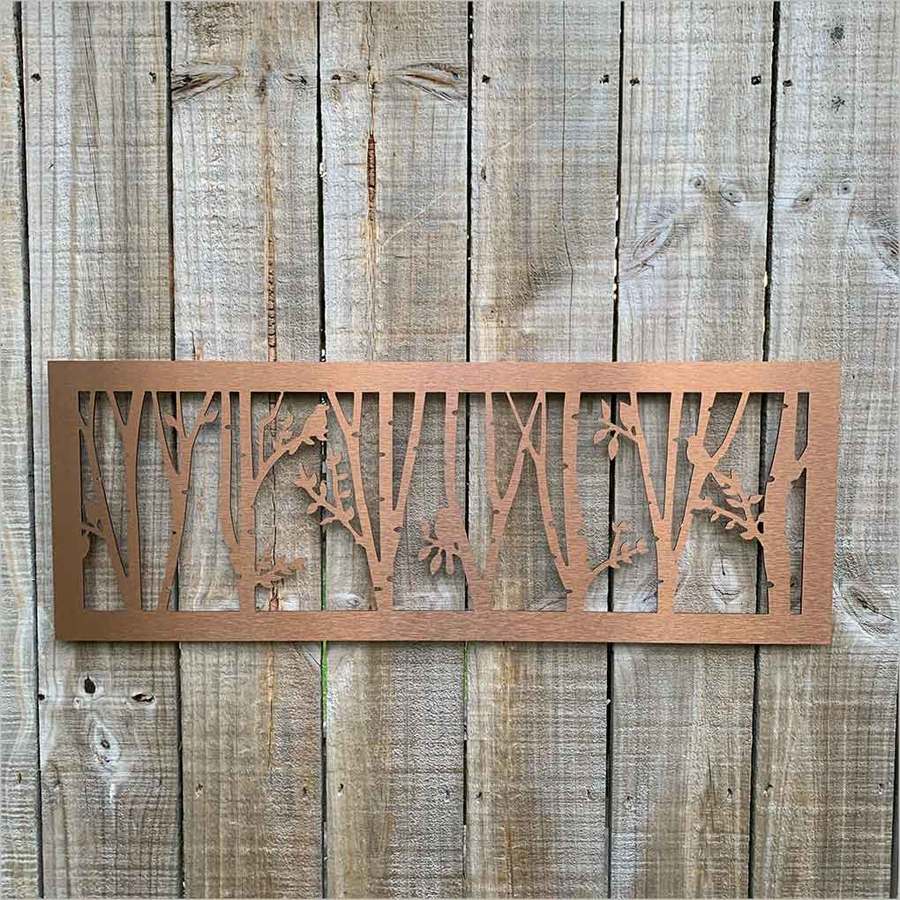 Wall Art - Large Panel Forest ( Brushed Copper ACM)