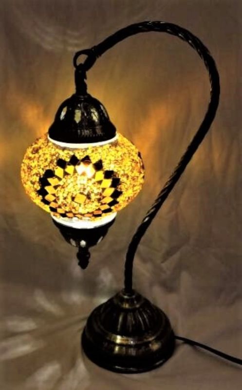 Turkish Mosaic Lamp - Swan Neck (37cm)