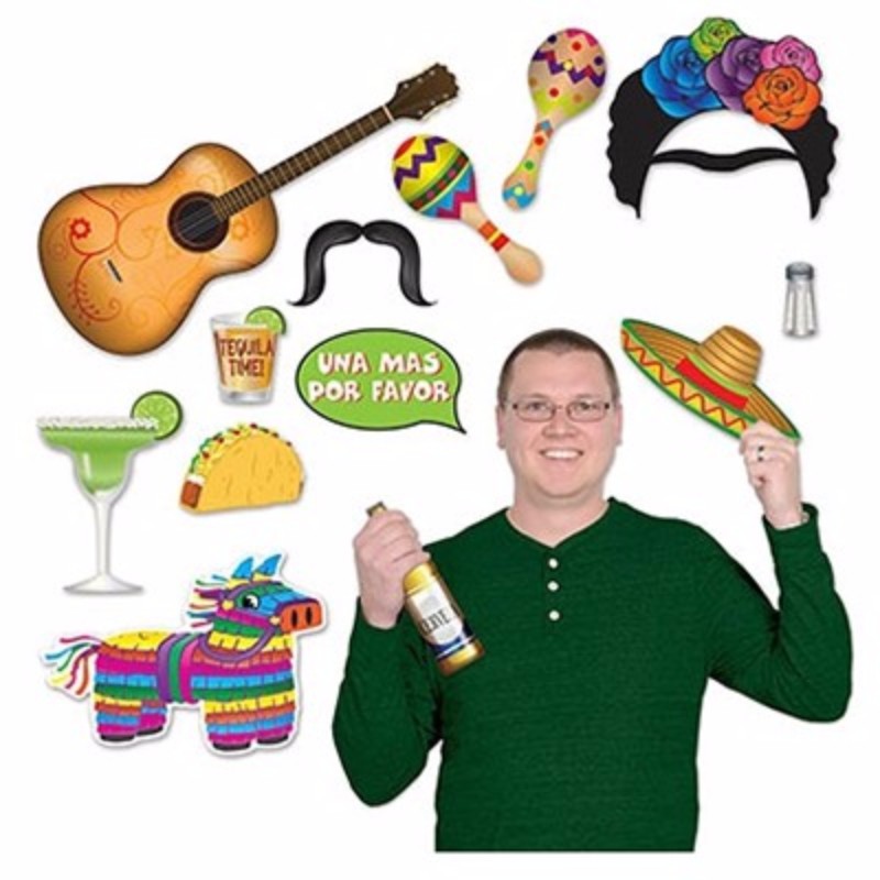 Fiesta Photo Booth Props Assorted Designs