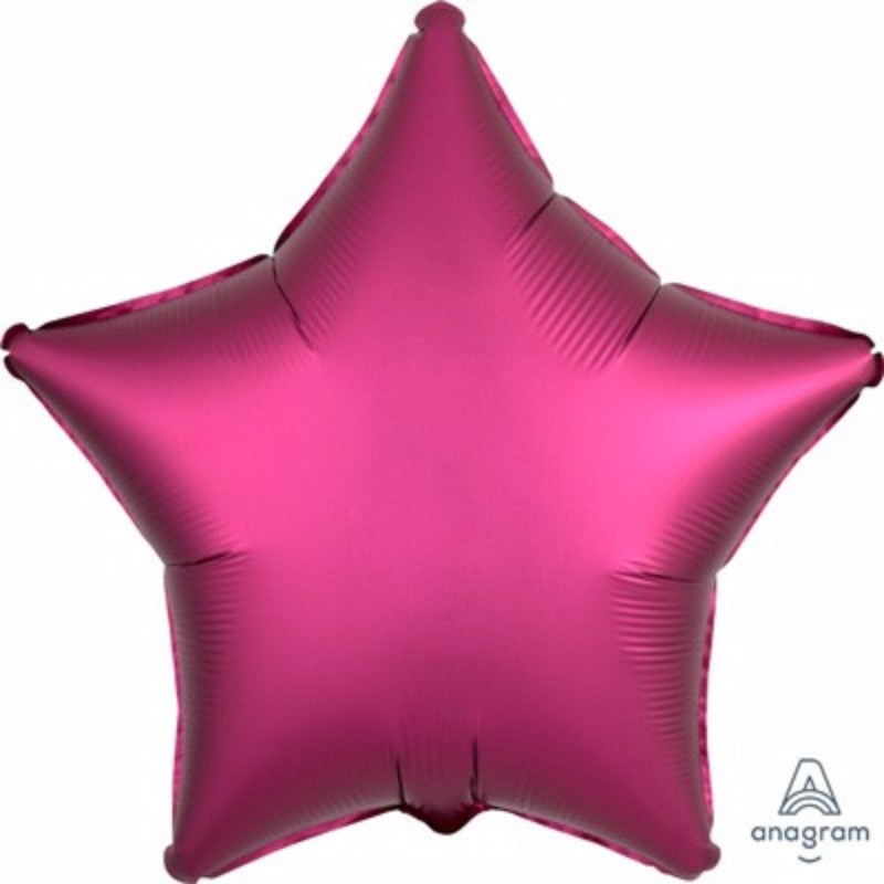 45cm Star Pomegranate Satin Luxe Foil Balloon