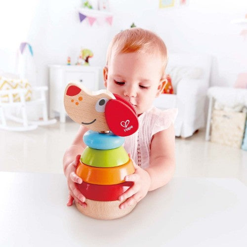 Hape  - Pepe Sound Stacker -  Wooden Toy