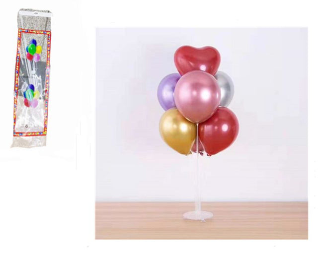 Premium balloon stand set of 6, perfect for stabilizing and showcasing balloons at any celebration or event.