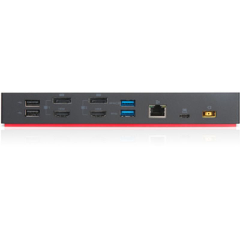 Lenovo Docking Station - for Notebook - USB Type C - 3840 x 2160 - 6 x USB Ports