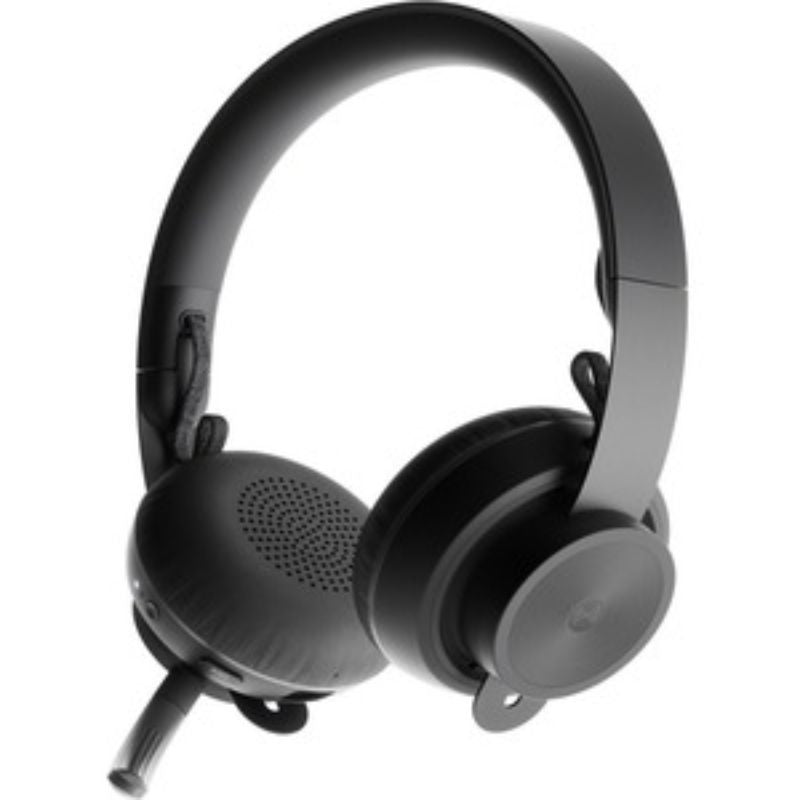 Logitech Zone Wireless Headset: Bluetooth headset with noise-canceling mic, designed for clear sound in busy workspaces.