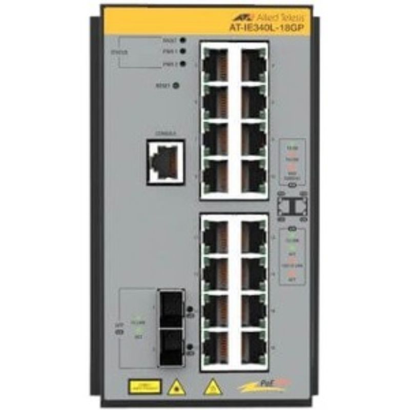 Allied Telesis IE340L-18GP Layer 3 Switch - 16 Ports - Manageable - 3 Layer Supp