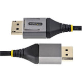 StarTech.com DisplayPort 1.4 8K cable, 1m length, supports 8K resolution at 60Hz for high-quality audio and video connections.