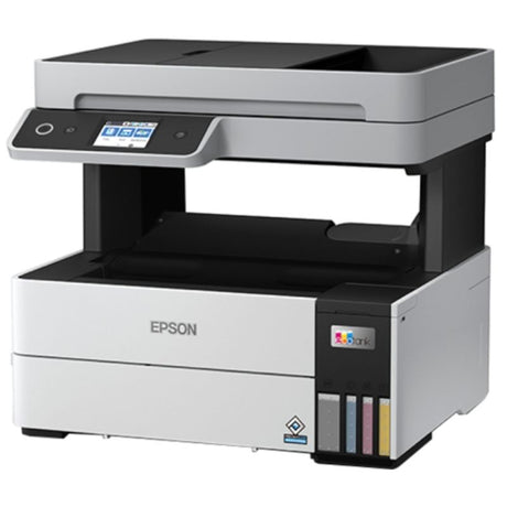 Epson EcoTank Pro ET-5150 printer with 35-sheet ADF, wireless printing, and eco-friendly cartridge-free ink system.