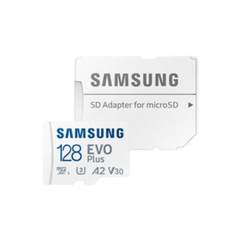 Samsung EVO Plus 128 GB Class 10/UHS-I (U3) V30 microSDXC - 130 MB/s Read - 10 Y
