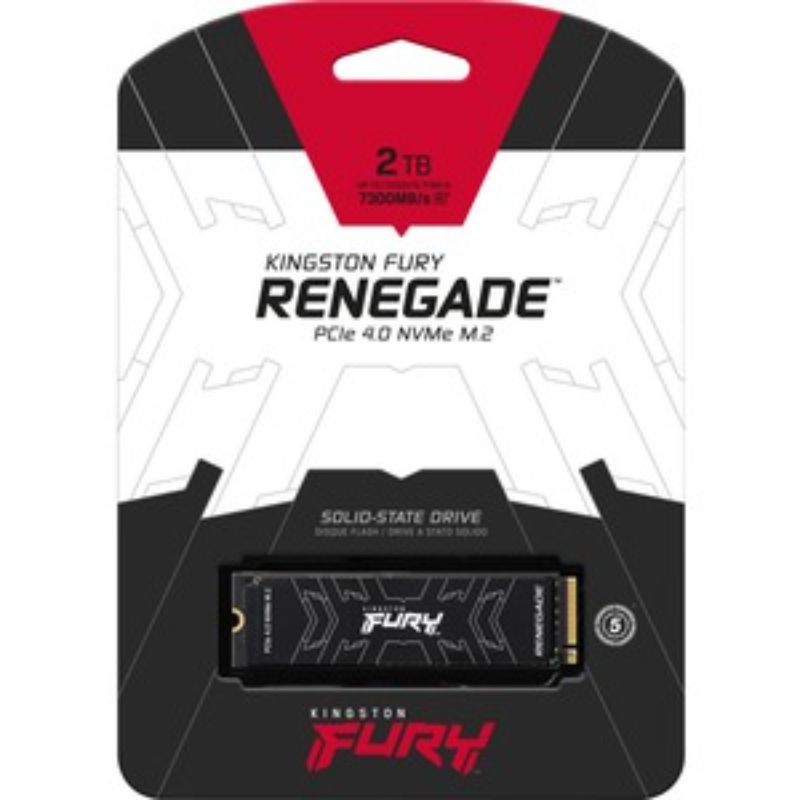 Kingston FURY Renegade 2 TB SSD with PCIe 4.0, offering ultra-fast read/write speeds and optimized cooling for gamers.