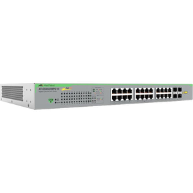 Allied Telesis GS950/28PS V2 Ethernet Switch - 24 Ports - Manageable - Gigabit E