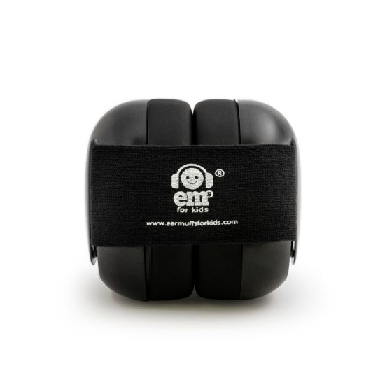 Baby Earmuffs - Black/Black - Em's 4 Kids
