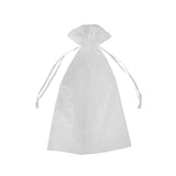 Organza Bag White Pack of 10. 15x24cmH.