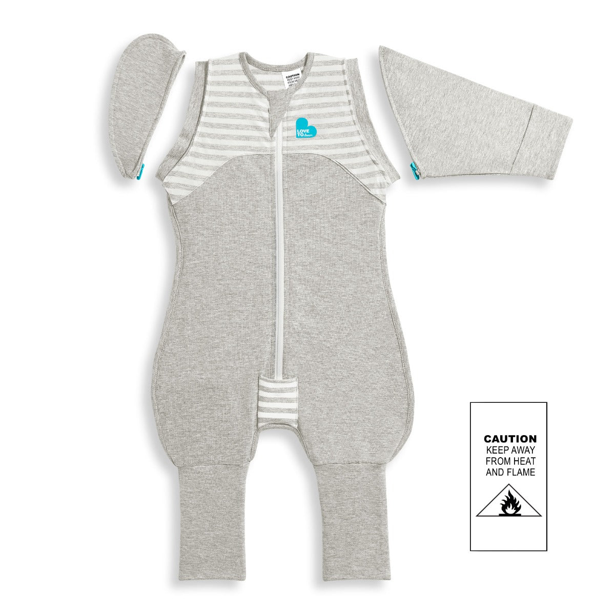 Love to Dream Swaddle Up™ Transition Suit 1.0 TOG - Grey - Medium