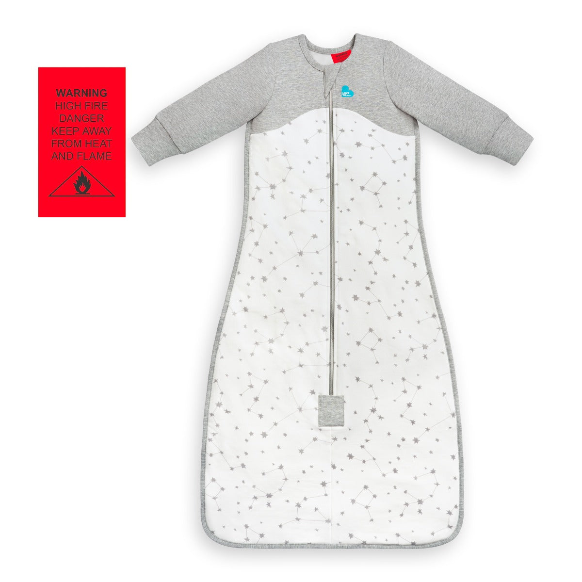 Love to Dream Sleep Bag™ Organic Long Sleeve 1.0 TOG - Stellar White - 6-18m