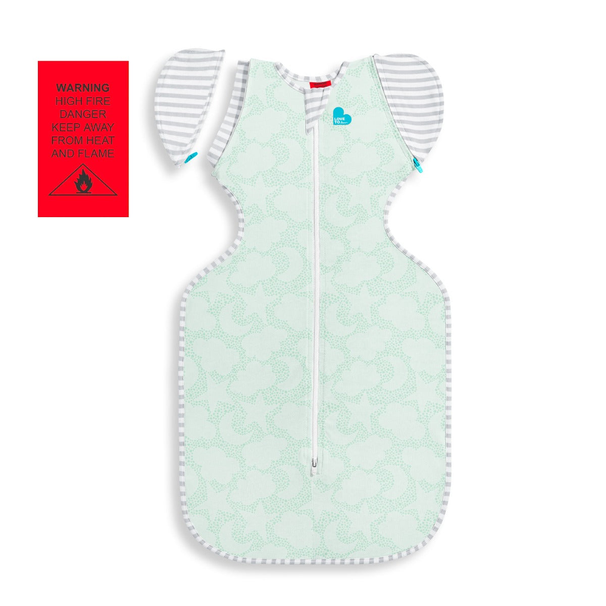 Swaddle Up™ Transition Bag Organic 1.0 TOG - Mint Celestial - Medium