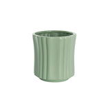 Ceramic Florence Vase Matte Green 15Dx15cmH.
