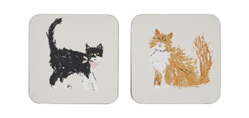 Ulster Weavers Feline Friends Coaster 4 Pack