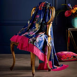 Laurence Llewelyn-Bowen -  Cotswold Fantasia Navy 130x180cm Throw